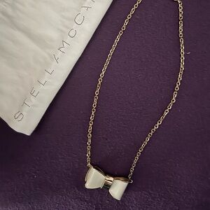 Gold plated Bow necklace